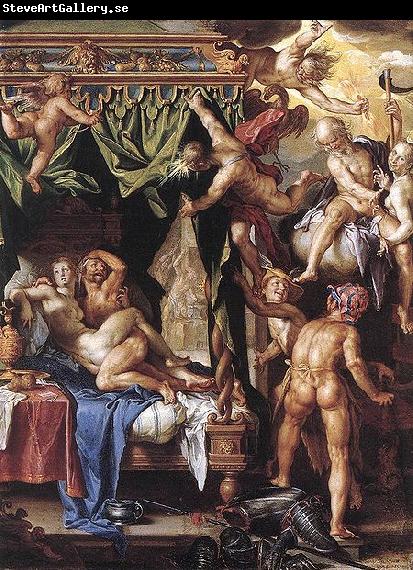 Joachim Wtewael Mars and Venus Discovered